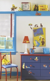 Muursticker RoomMates Curious George