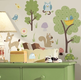 Muursticker RoomMates Woodland Animals