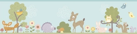 Muursticker RoomMates Woodland Animals Border