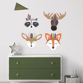 Muursticker RoomMates Sleepy Woodland Animals
