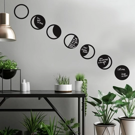Muursticker RoomMates Phases Moon Chalk
