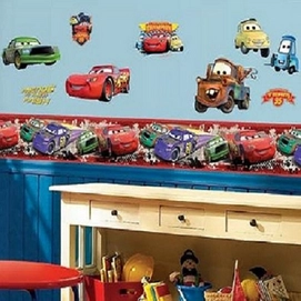 Muursticker RoomMates Cars Piston Cup