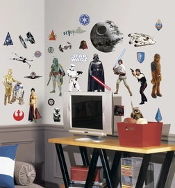 Muursticker Star Wars Figures