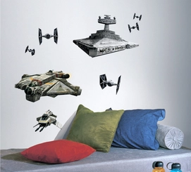 Muursticker Star Wars Ships