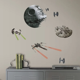 Muursticker Star Wars VII Classic Ships