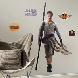 Muursticker Star Wars VII Rey