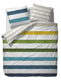 Dekbedovertrek Esprit Sun Stripe Aqua Satijn