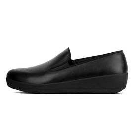 Loafer FitFlop Superskate Leather All Black-Schoenmaat 38