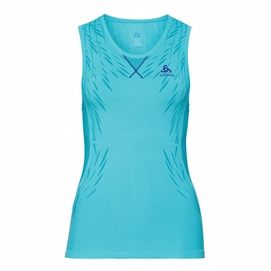 Tanktop Odlo Womens Evolution Light Blackcomb Blue Radiance Bluebird