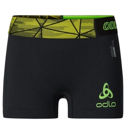 Boxershort Odlo Boxer Ceramicool Seamless Black Safety Yellow Herren
