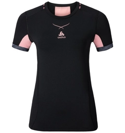 Maillot de Corps Odlo Crew Neck Ceramicool Pro Black Fleur