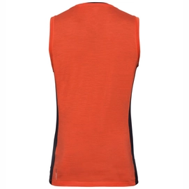 Ondershirt Odlo Men Suw Top Crew Neck Singlet Natural + Ceramiwool Flame