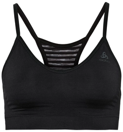 Sport BH Odlo Women Sports Bra Seamless Soft Black Grey Melange