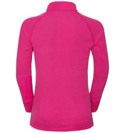 Ondershirt Odlo L/S Turtle Neck 1/2 Zip Warm Kids Beetroot Purple