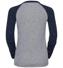 Ondershirt Odlo L/S Crew Neck Warm Trend Kids Kids Peacoat Grey Melange
