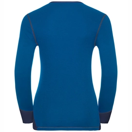 Ondershirt Odlo L/S Crew Neck Warm Revelstoke Women Lapis Blue Peacoat
