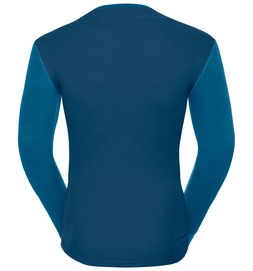 Ondershirt Odlo L/S Crew Neck Warm Revelstoke Men Blue Opal