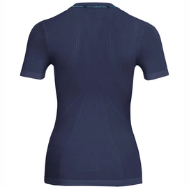 Ondershirt Odlo S/S Crew Neck Ceramicool Seamless Women Blue Radiance Spectrum Blue