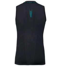 Ondershirt Odlo Crew Neck Ceramicool Seamless Men Black Lake Blue
