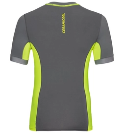 Ondershirt Odlo S/S Crew Neck Ceramicool Pro Men Steel Grey Black