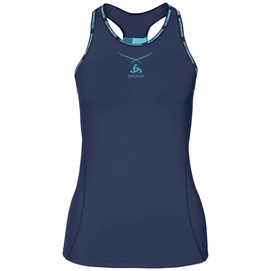 Ondershirt Odlo Crew Neck Ceramicool Pro Women Peacoat Blue Radiance