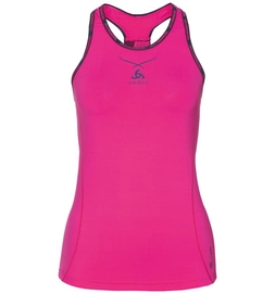 Ondershirt Odlo Crew Neck Ceramicool Pro Women Pink Glo Peacoat