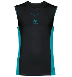 Ondershirt Odlo Crew Neck Ceramicool Pro Men Black Lake Blue