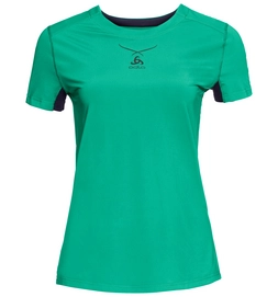 Ondershirt Odlo S/S Crew Neck Ceramicool Women Mint Leaf Black