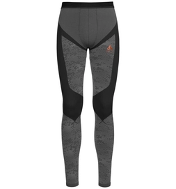 Ondergoed Odlo Blackcomb Evolution Warm Men Black Concrete Grey Orangeade