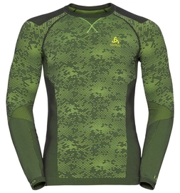Longsleeve Odlo L/S Crew Neck Blackcomb Evolution Odlo Graphite Grey Safety Yellow Safety Herren