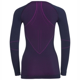Ondershirt Odlo L/S Crew Neck Evolution Warm Women Peacoat Pink Glo