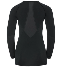 Ondershirt Odlo L/S Crew Neck Evolution Light Women Black Graphite Grey