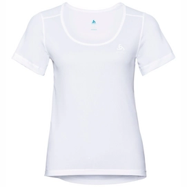 Funktionsunterhemd Odlo SUW Top Crew Neck S/S Active Cubic Light White Snow White Damen