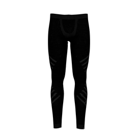Base Layers Odlo Men SUW Bottom Pant Natural + Kinship Warm Black Melange