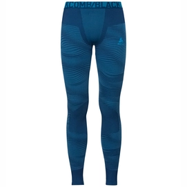 Ondergoed Odlo Men SUW Bottom Pant Performance BLackcomb Poseidon Blue Jewel Atomic Blue