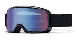 Masque de Ski Smith Showcase OTG Black Eclipse Frame Blue Sensor Mirror
