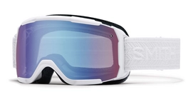 Masque de Ski Smith Showcase OTG White Eclipse Frame Blue Sensor Mirror