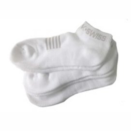 Chaussettes de tennis K Swiss AC Swiss White Light Grey (3 pièces)