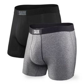 Boxershort Saxx Men Vibe Black / Grey (2 Pack)-XS