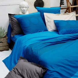 Taie d'oreiller Sylvie Thiriez Brodée Semaphore Percale (65 x 65 cm)