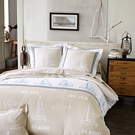 Taie d'oreiller Tradilinge 60th Meridian Sailing Cotton (50 x 70 cm)