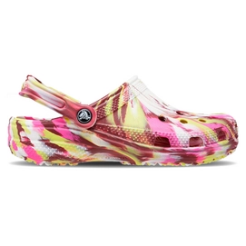 Sandaal Crocs Classic Marbled Clog Electric Pink Multi-Schoenmaat 45 - 46