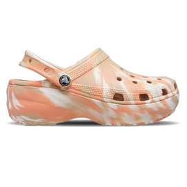 Sandaal Crocs Women Classic Platform Marbled Clog Chai Multi