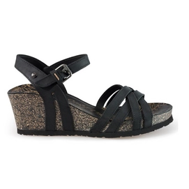 Sandale Panama Jack Vera Basics B1 Napa Grass Negro Black Damen-Schuhgröße 37