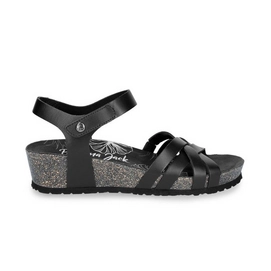 Sandalettes Panama Jack Women Chia Nature B2 Pull-Up Black-Schoenmaat 38