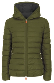 Jacket Save The Duck Women D3362W GIGA7 Hooded Dusty Olive