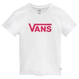 T-Shirt Vans Flying V Crew White Fuchsia Purple Kinder