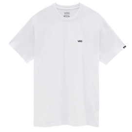 T-Shirt Vans Left Chest Logo Tee White Black Herren-XL