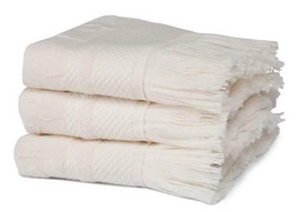 Gastendoek Seahorse Grace Cream (set van 3)
