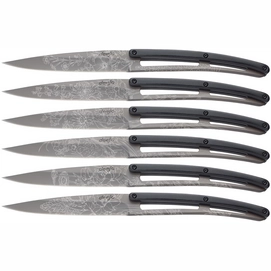 Steakmesser Deejo Blossom Paperstone Titanbeschichtung (6-teilig)